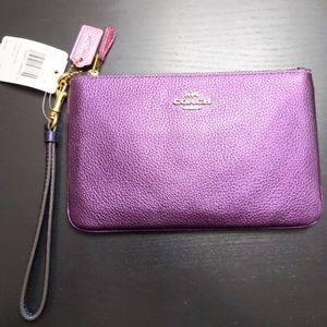 Coach Small Wristlet in Colorblock